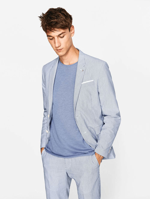 Pinstriped Denim Waistcoat - Image 2